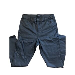 Vero Moda Wm10 Faux Leather Matte Skinny Jeans Grunge Emo Goth Punk Edgy Y2K Alt